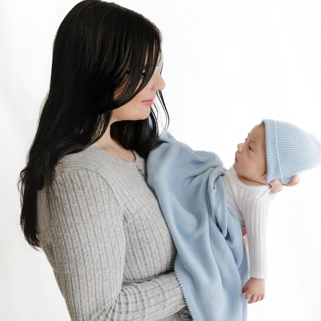 Baby Gift Set - Organic Cotton Newborn Blanket Essentials, Thoughtful Baby Shower & New Baby Gift for Boys & Girls