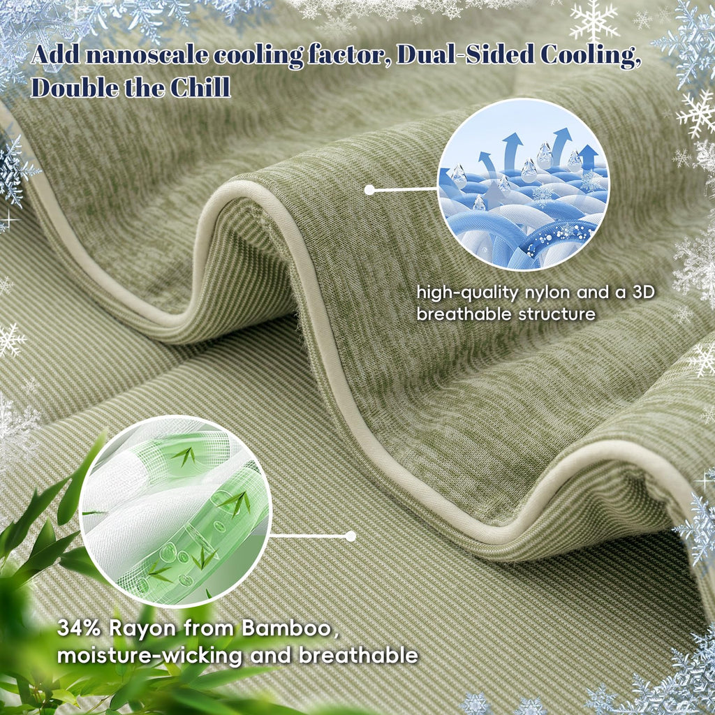 Cooling Comforter, Rayon from Bamboo Soft Breathable Quilted Blanket
