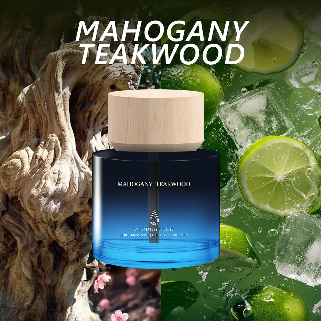 Car Air Freshener 50ML (1.7 FL OZ) Car Air Fresheners Perfume - Mahogany Teakwood Fragrance Oil Air Diffuser for Car