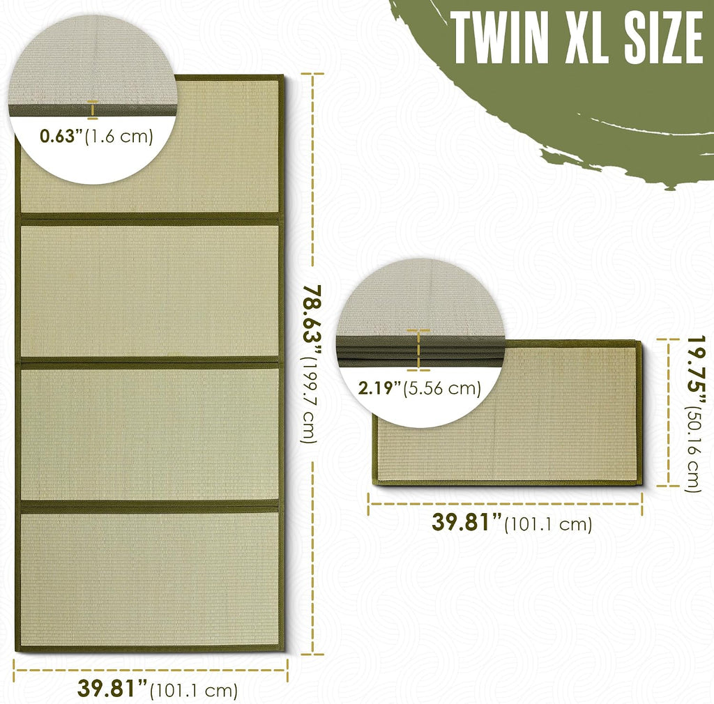 Tatami Mat, Tatami Mattress, Japanese Sleeping Mat, Traditional, 80x40