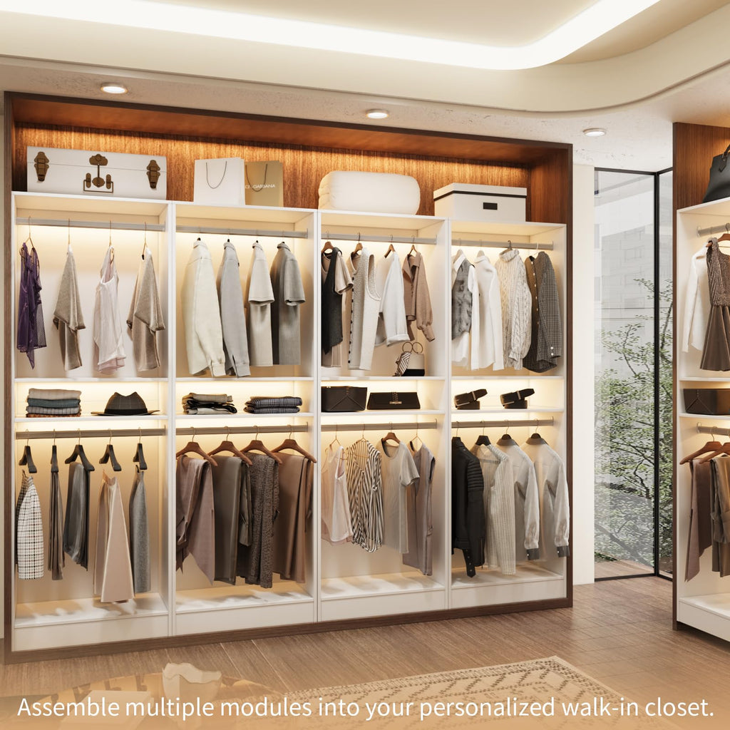 25'' Freestanding Closet System Walk-in Wardrobe Closet Tower