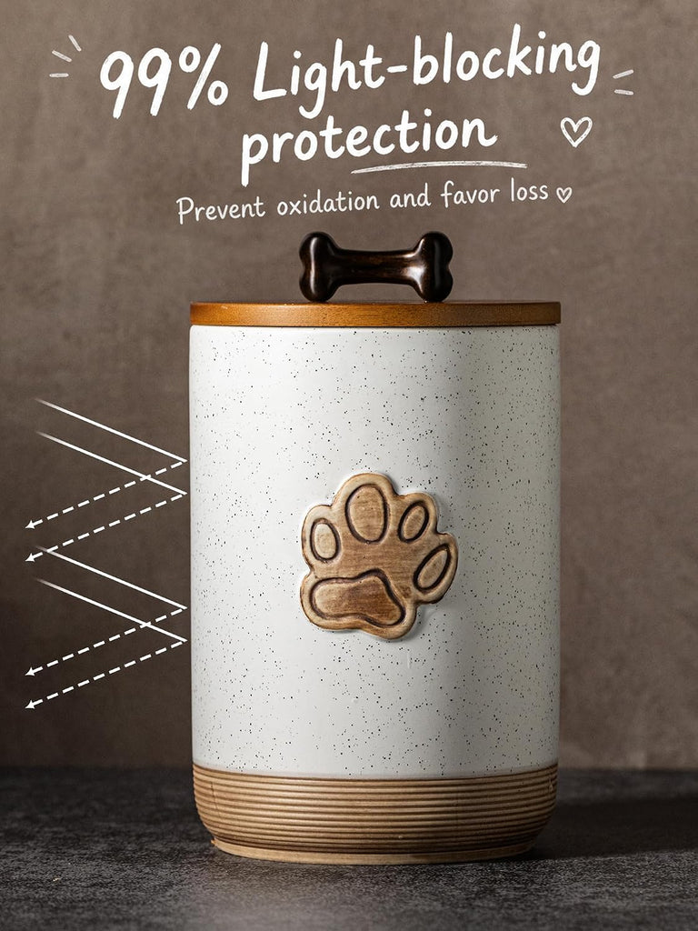 Dog Treat Container with Lid, Airtight Dog Treat Jar for Countertop