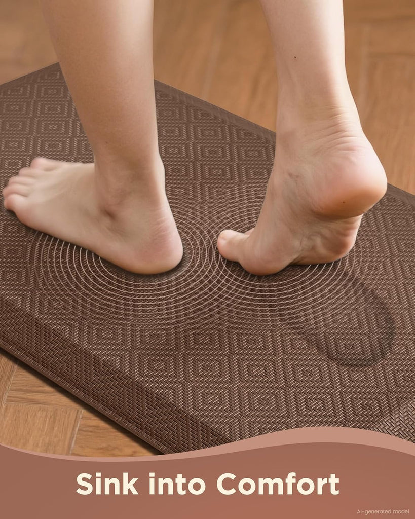 Kitchen Mats for Floor, 3/4 Inch Thick, 20x32 Anti Fatigue Cushioned Mat,Kitchen Rugs,Waterproof,Comfort Ergonomic