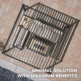 80S Louvered Pergola 10' x 10', Modern Style with Adjustable - Image 3