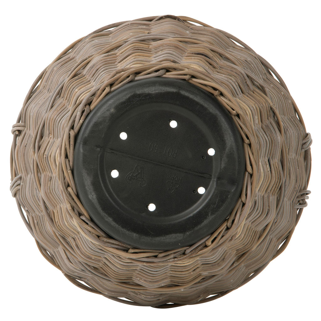 Rattan Kobo Planter Basket with Ear Handles, Large, 11 Gallon