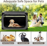 Dog Crates - 36 Inch Collapsible Soft Dog Crate, 3-Door Foldable Soft Kennel for Large Dogs
