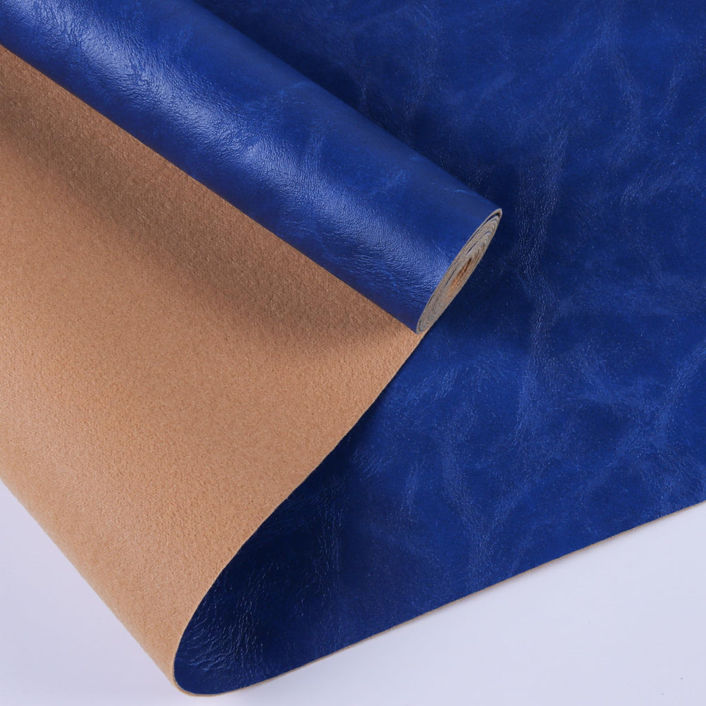 Vinyl Faux Leather Upholstery Fabric, Soft Textured Surface Solid, Faux Leather Sheets, Durable, Replacement Renovate