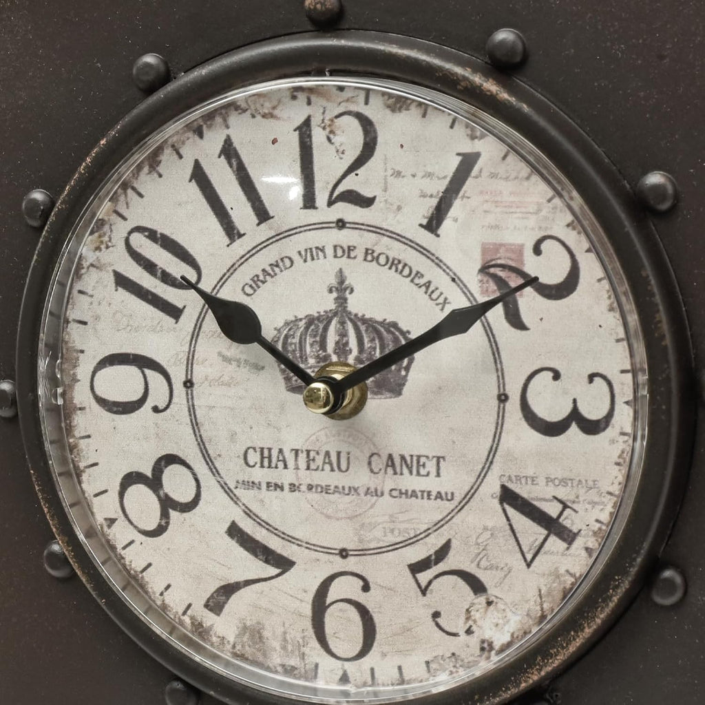 Antique Wall Clock Vintage Clock with Hidden Storage Compartment