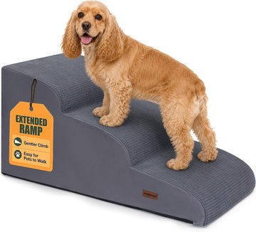 Dog Ramp for Small & Medium Dogs, 16" H Pet Stairs for Couch & Bed