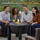 Fire Pit Surround Tabletop - Wood Burning