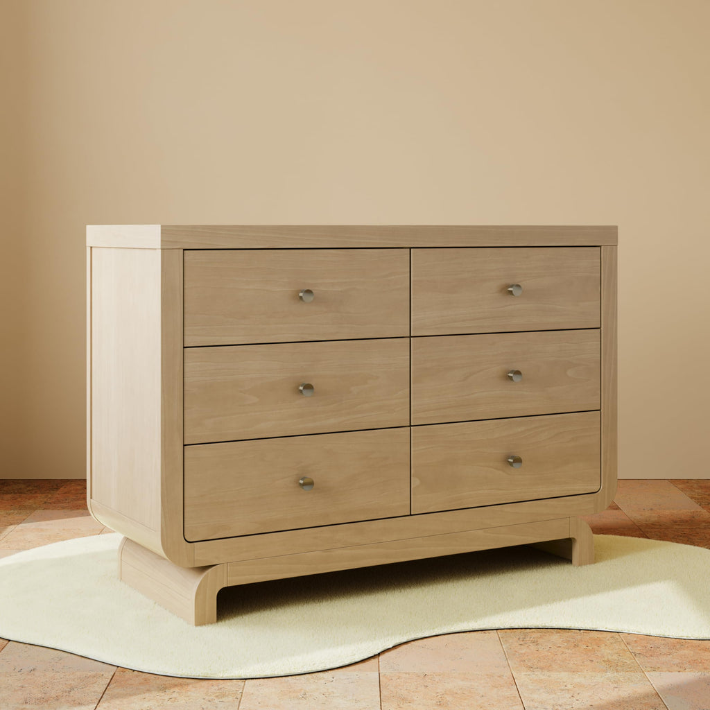 Santorini 6 Drawer Double Dresser, Driftwood