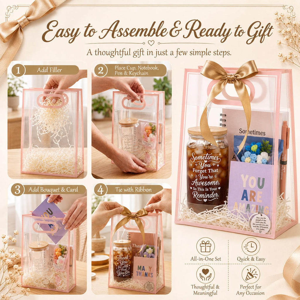 6 Sets/54 Pcs Employee Appreciation Gift Set Bulk, Ready-to-gift