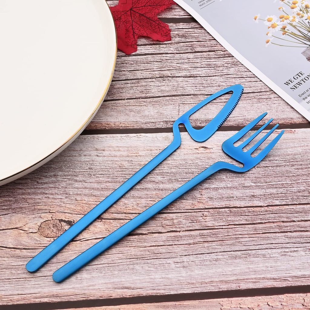 Hanging Cup Silverware Set, Satin Finish 28-Piece 304 Stainless Steel Flatware set, Tableware Cutlery Set Service for