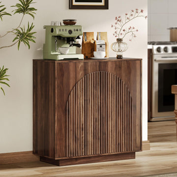 Buffet Cabinet, Sideboard Buffet Cabinet with Storage, Coffee Bar Cabinet, Push-to-Open Doors & Adjustable Internal