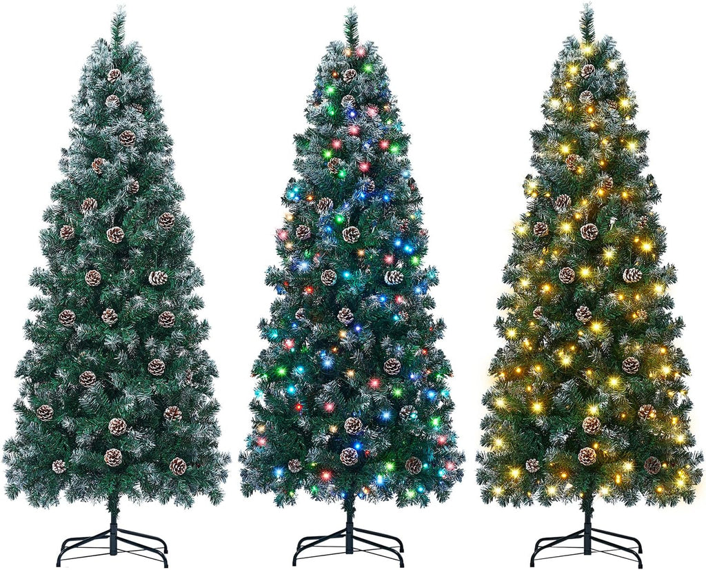 Pre-Lit Pencil Christmas Tree with 230 LED Smart RGB Lights