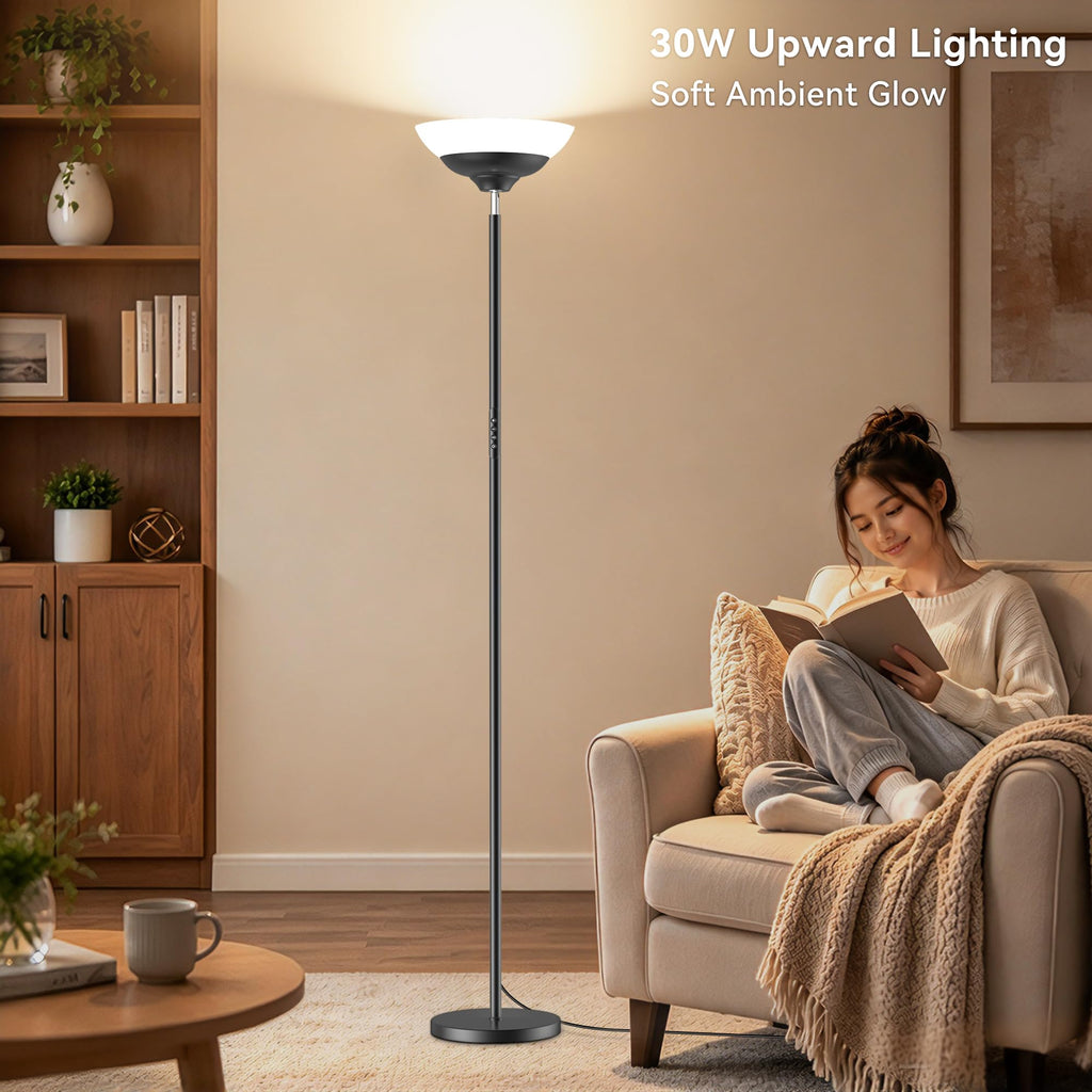 30W LED Floor Lamp, Torchiere Floor Lamp