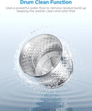 Portable Washing Machine, 0.9 cu. ft with 6 Cycles, Drum Clean, Quick, Stainless Steel Tub, Transparent Lid, LED