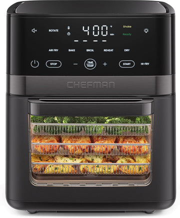 Air Fryer 6-in-1, XL 14-Quart Multifunctional Airfryer with Touchscreen Controls, Rotisserie, Food D