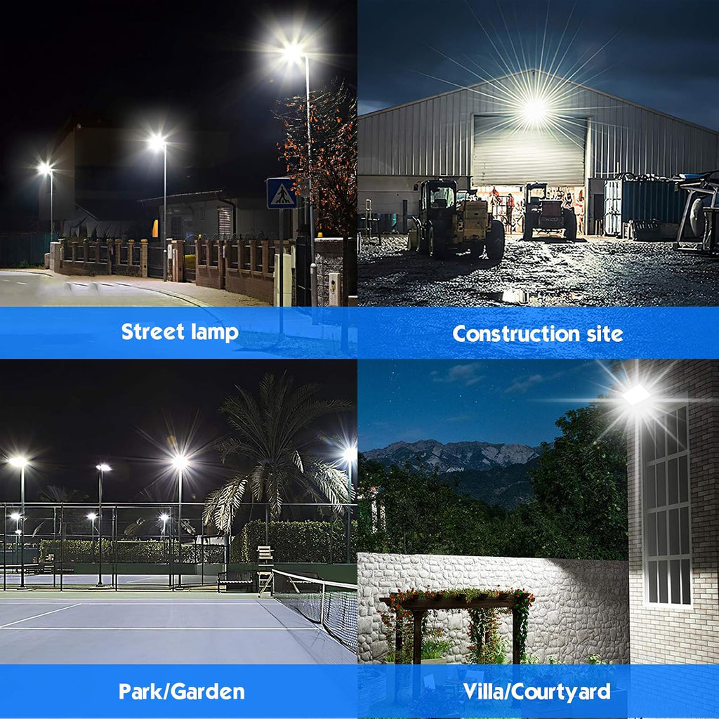 240W LED Stadium Lights,90000LM Dusk to Dawn Photocell Flood Light Outdoor,110 to 277 Volts,IP67,ETL