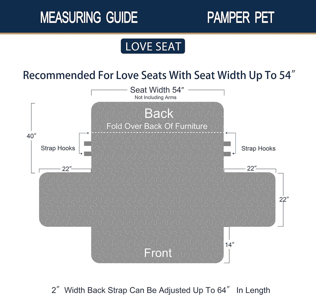 Green Vintage Flowers Couch Loveseat Slip Cover for Dogs