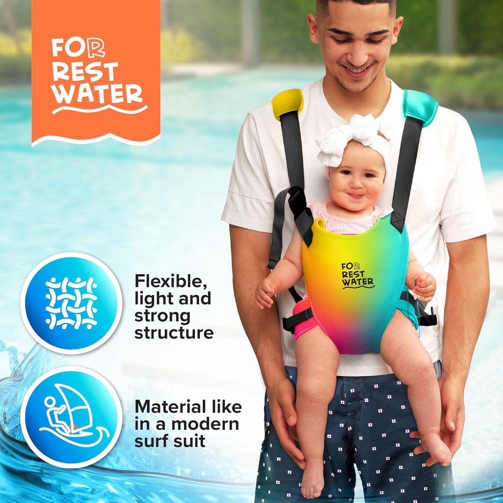 Carrier - Premium Neoprene Ergonomic for Warm & Safe Water & Land Fun (4-24 Months) - Adjustable Infant & Toddler