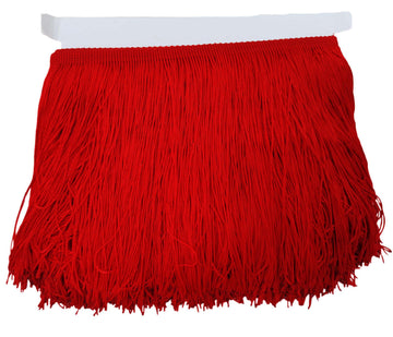 6" Chainette Fringe Trim Tassel Sewing Trim for DIY Craft Latin Dress Lamp Shade Decoration Red - 10 Yards