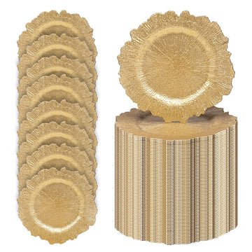 Bulk Set of 100, Reef Charger for Dinner Plates