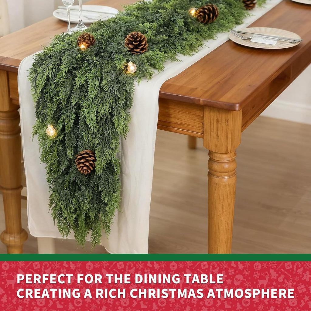 9fT Cedar Garland Artificial Realistic Garland Soft and Lush