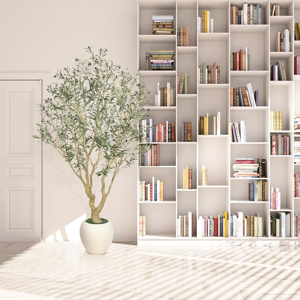 Olive Trees Artificial Indoor 7ft with 15" Exquisite Planter