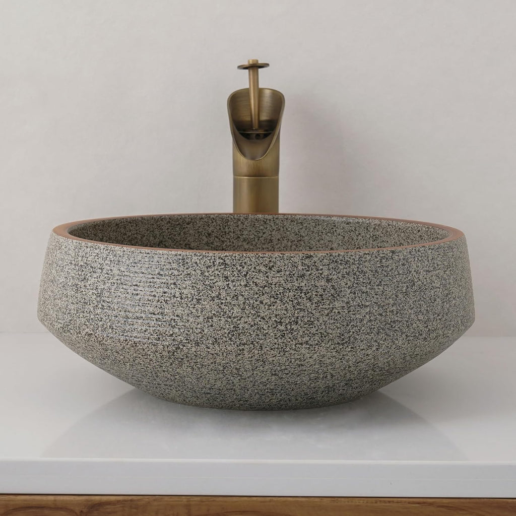Ceramic Vessel Bathroom Sink Blue Color Rounded Shape Jingdezhen Sinks Above Counter Art Wash Basin For Bar And