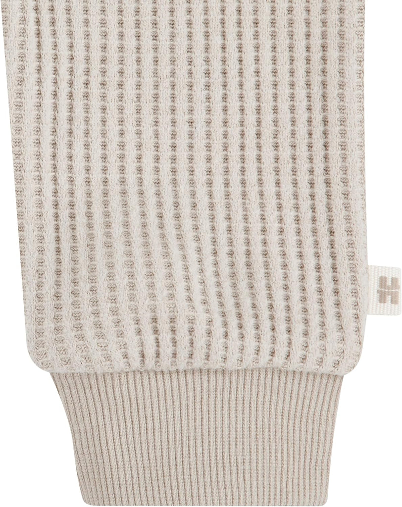 Baby Waffle Knit Crewneck Sweatshirt and Pants piece Outfit Set
