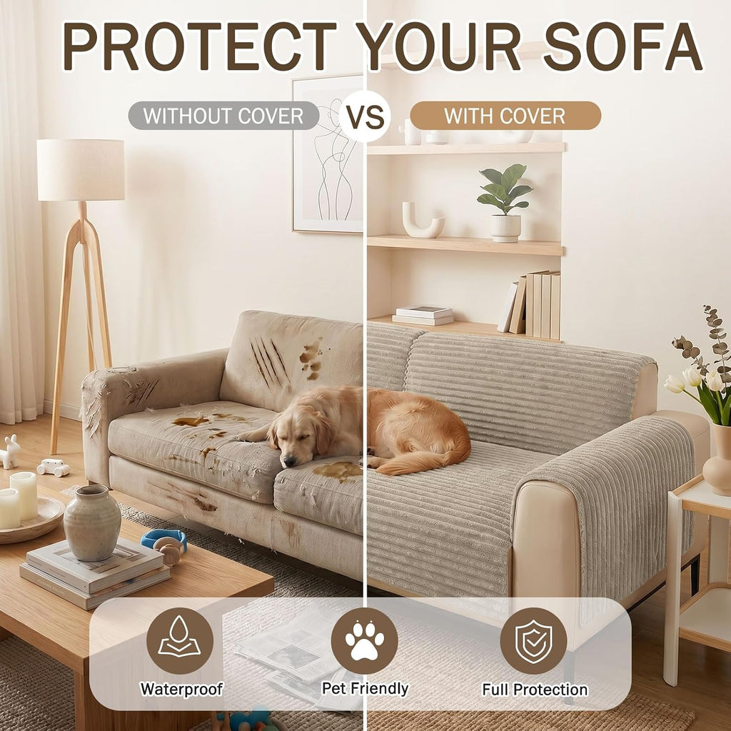 Waterproof Couch Cover for Dogs, Non-Slip Pet Sofa Covers Washable