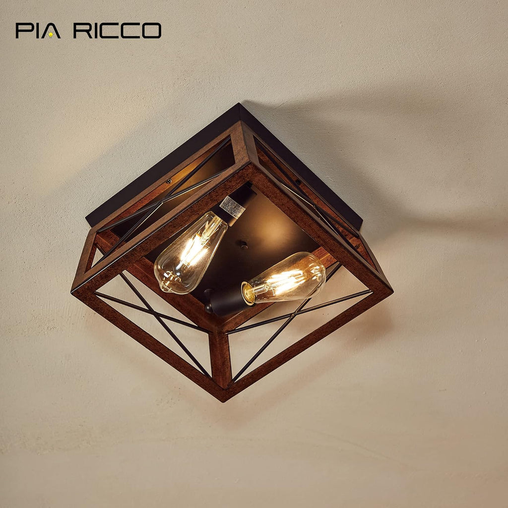 Farmhouse Flush Mount Ceiling Light Fixture, Outdoor Porch Ceiling Lights