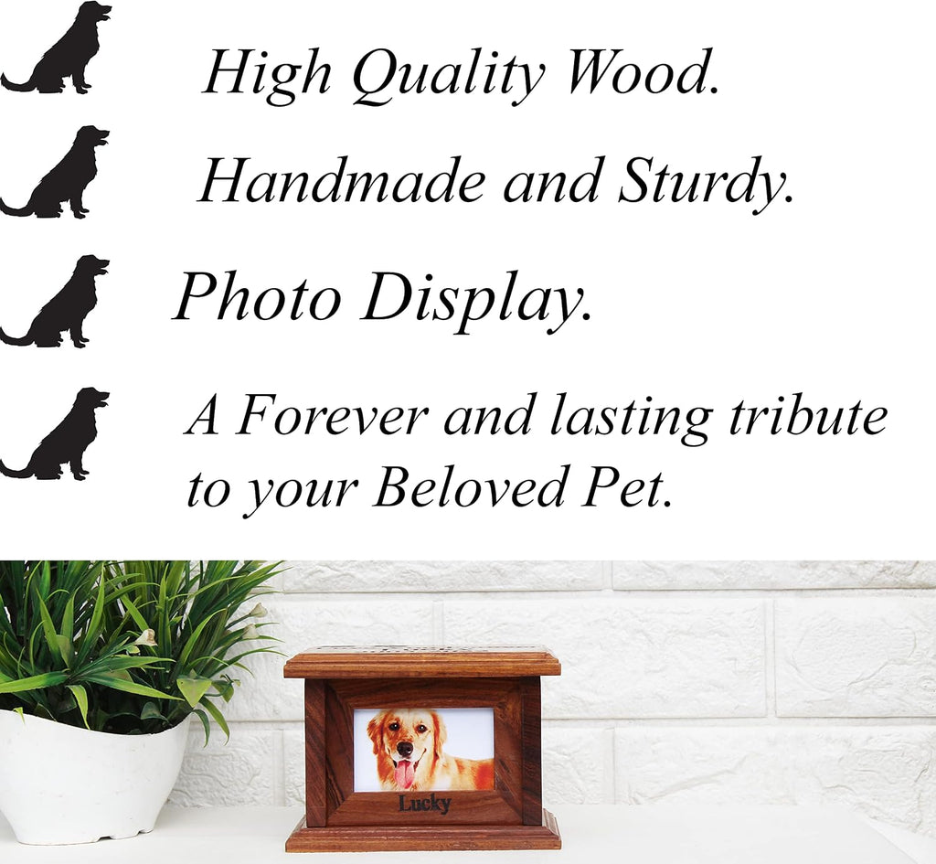Pet urns for Dogs, Dog urns for Ashes, Wood Pet urn for Cats, Wooden urn for Pet Ashes, Keepsake for Animals, Pet
