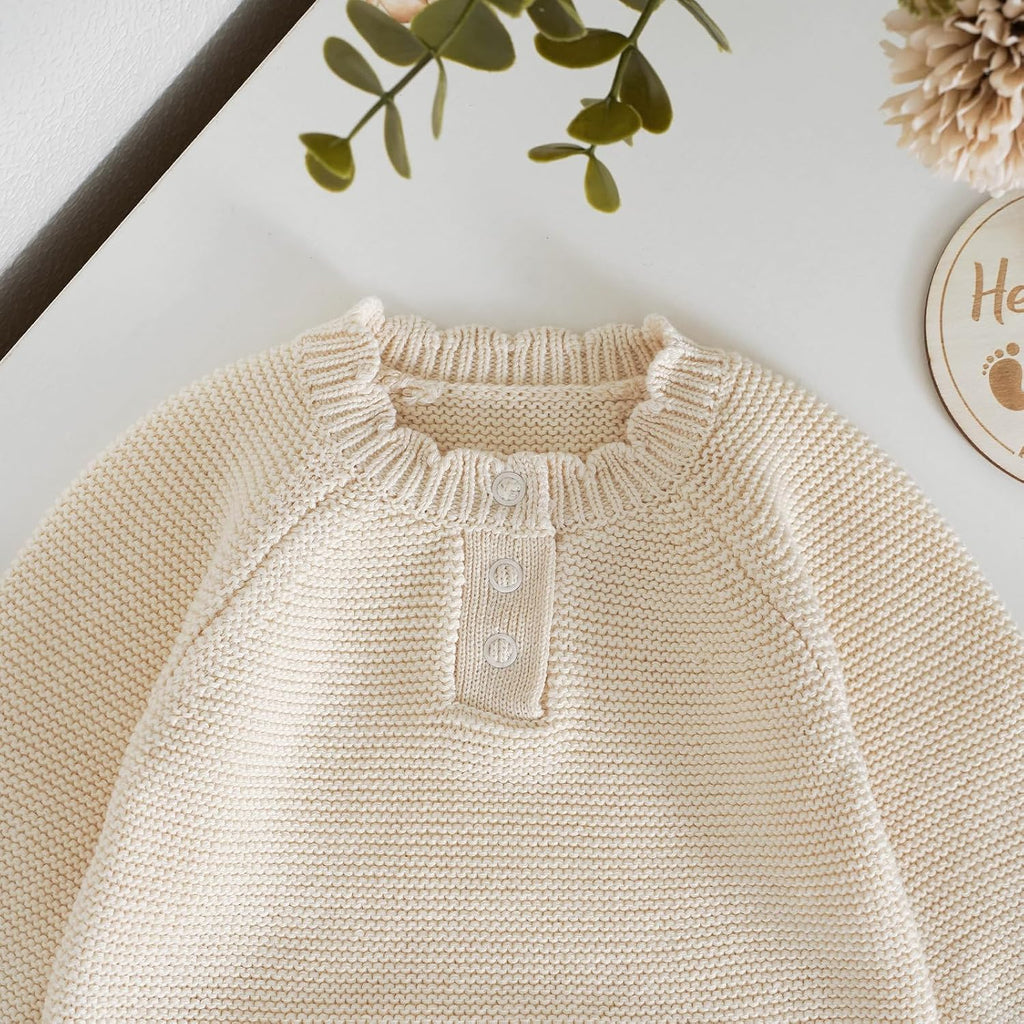 Cotton Baby Sweater, Knit Outfits for Newborns, Warm Infant Clothe