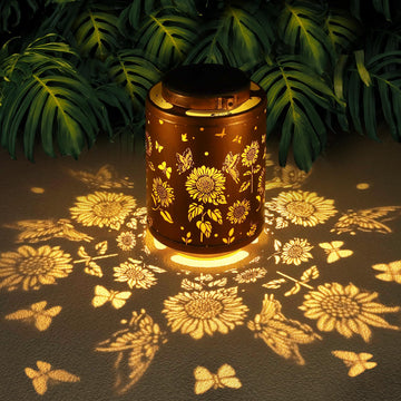 Outdoor Lantern Garden Decor LED Light Hanging Waterproof
