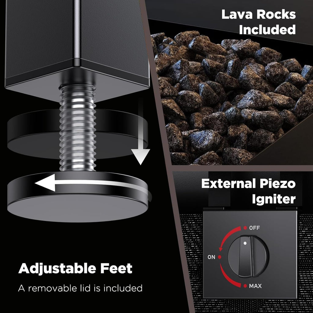 28 Inch Propane Fire Pit - Propane Table