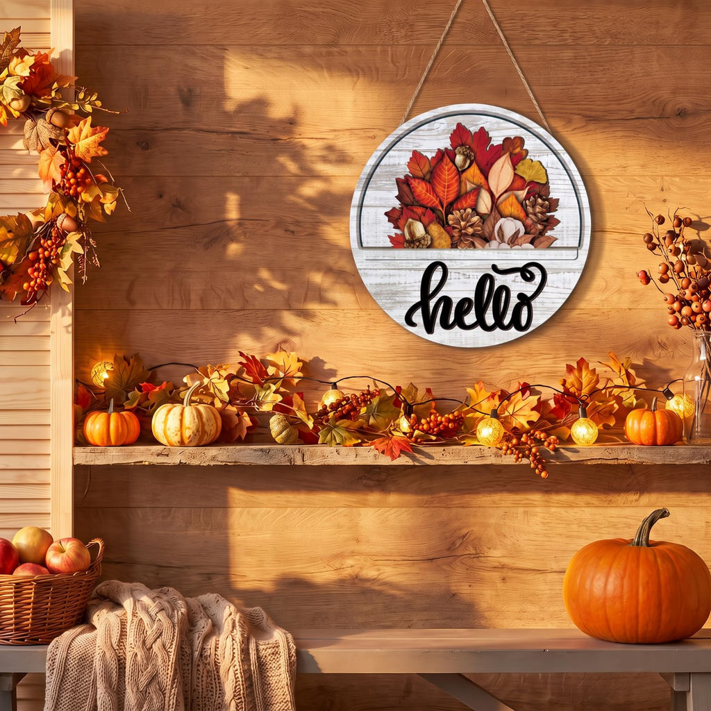 Interchangeable Welcome Sign, Lovely Color, Hello