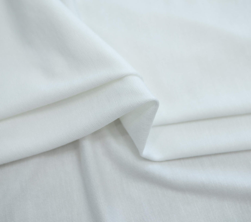 Rayon Spandex Jersey Knit Fabric 60" Width 4-Way Stretch Medium Weight Oeko-Tex Dye Solid Color by The Yard - 1 Yard