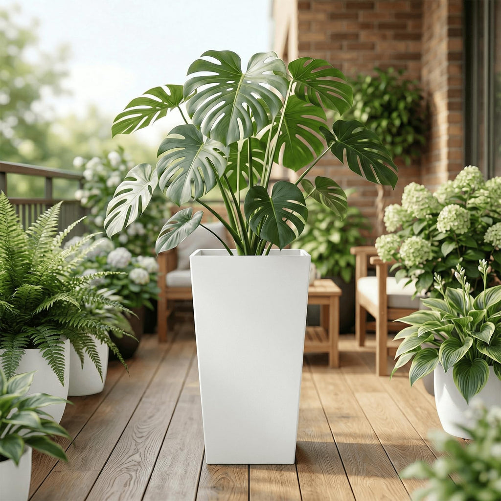 Taper Tall Planters 30 Inch Set of 2, Large Planter for Indoor Outdoor Plants, Modern Flower Pot Containers Large