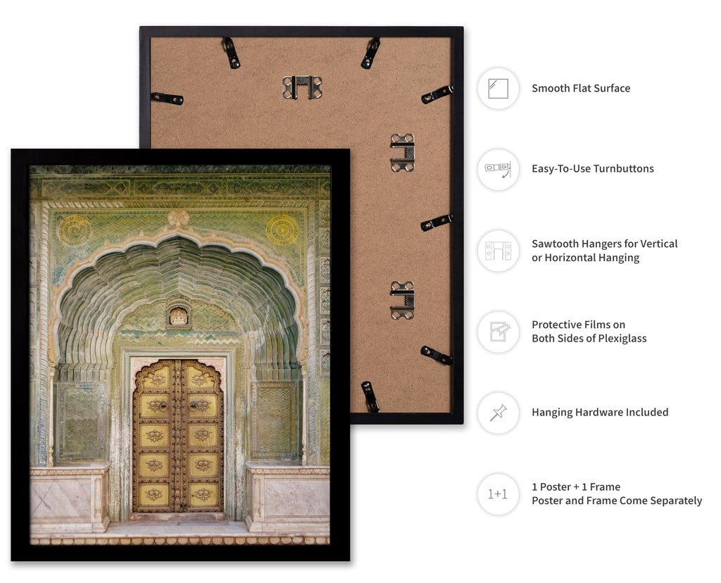 Master Jaipur Palace Door Poster - Jaipur Door Print - Indian Architecture - Bollywood - Gift for Men, Women, Travel