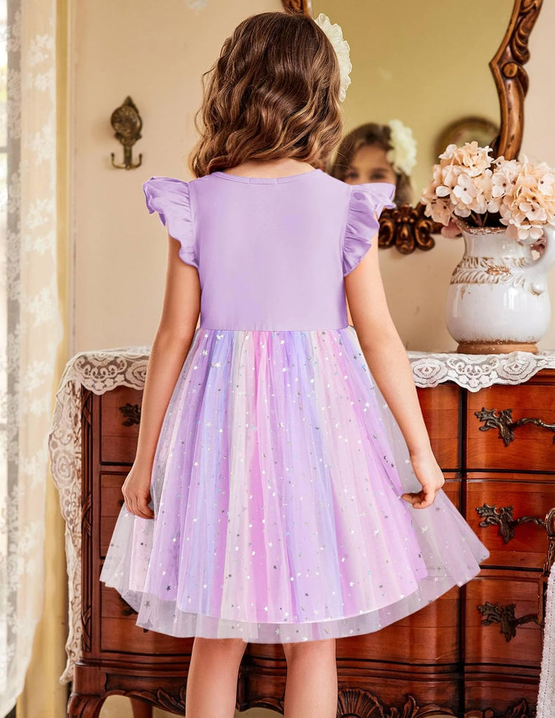 Toddler Tutu Dress Girl Ruffle Summer Birthday Party Tulle Dresses