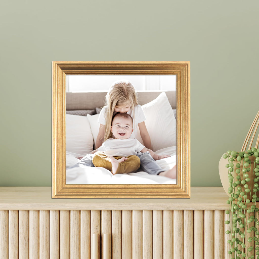 8x8 Sutter Burnished Gold Picture Frame