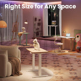 32" Small Electric Standing Desk Adjustable Height, 4 Memory Height Settings, Sit Stand Up Desk & Computer Workstation