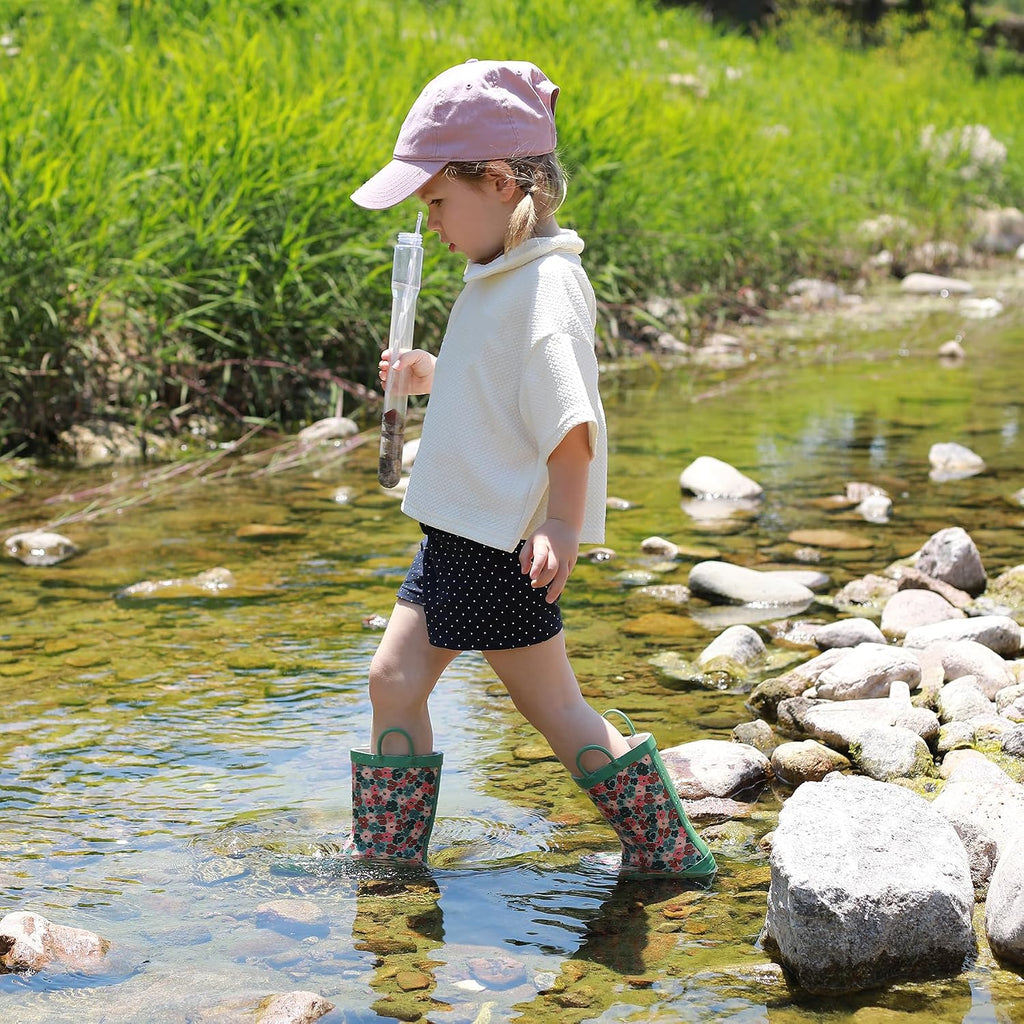 Toddler Rain Boots with Easy-On Handles