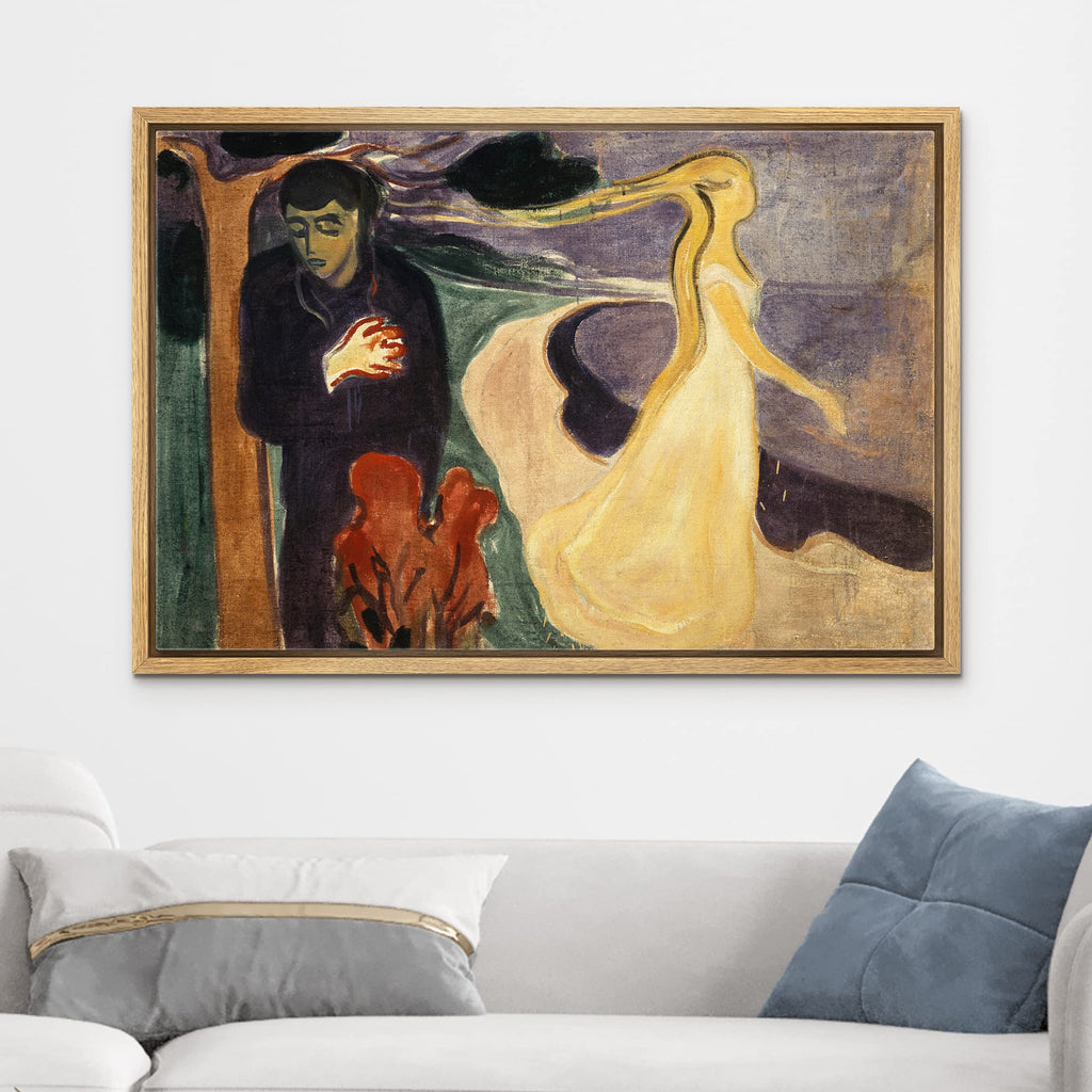 Framed Canvas Print Wall Art Separation, 1896 by Edvard Munch People Historic Illustrations Fine Art Traditional