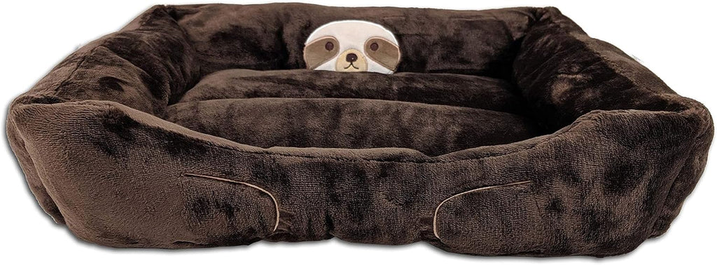 Pet Bed for Cats and Small Dogs - Cute Sloth Theme to Help Cuddle Your Loved One Off to Sleep