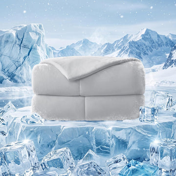 Cooling Comforter King Size, Cooling Blanket for Hot Sleepers Lightweight Summer Blanket with Double-Sided Cold Tech