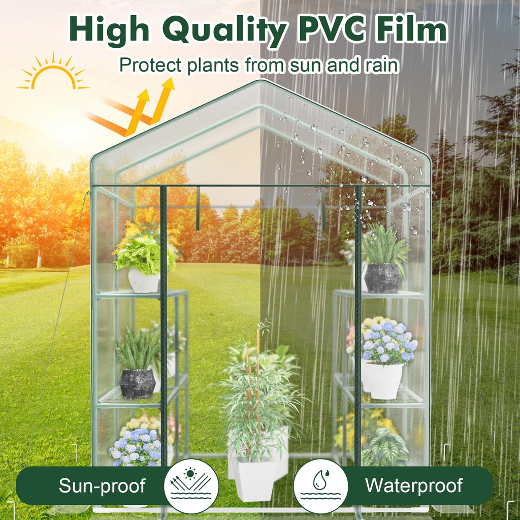 Greenhouses for Outdoors, Portable Greenhouse with PE Cover