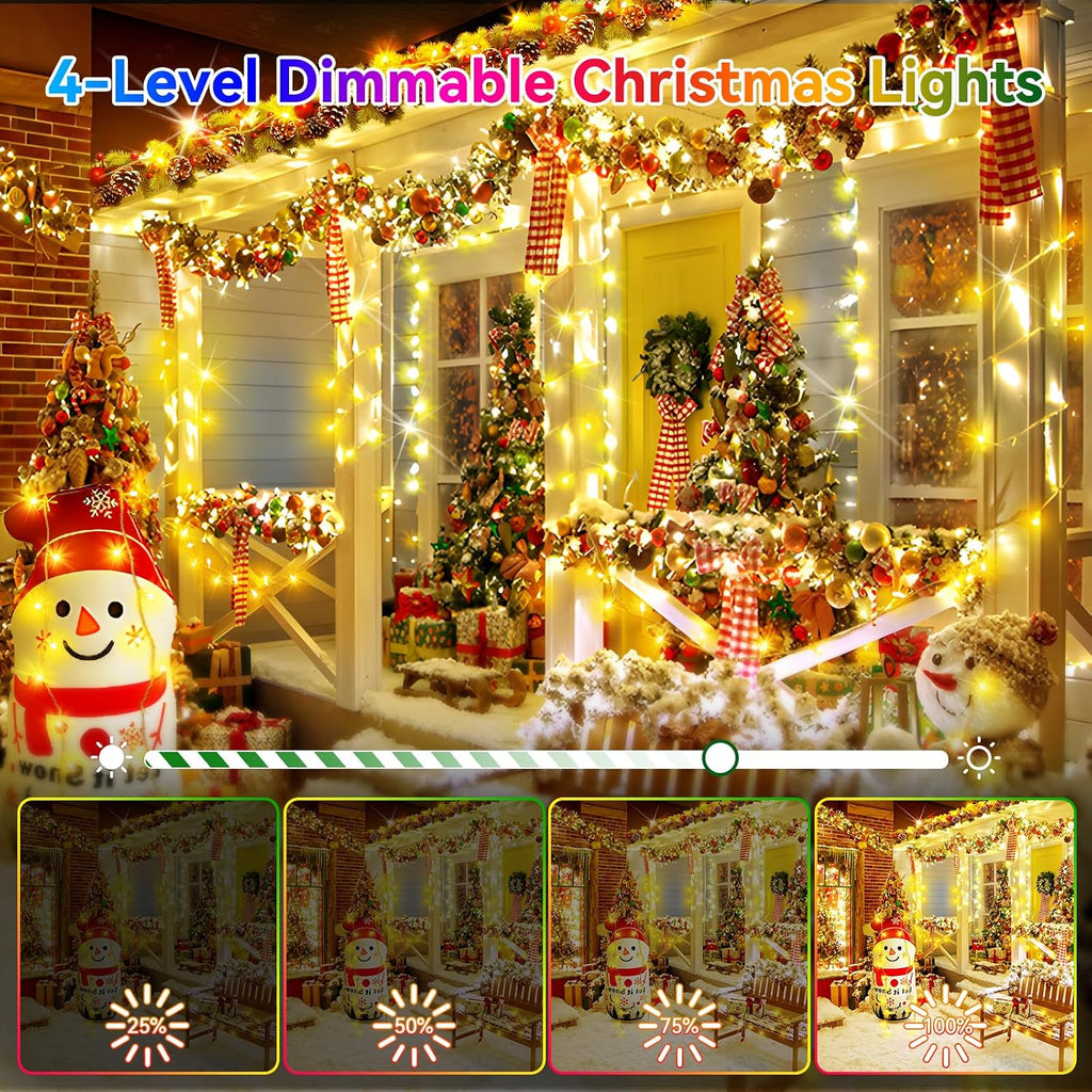 403FT 1000LED Christmas Lights Outdoor String Lights 8Modes Plug